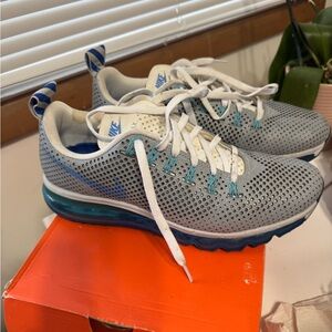 Nike Mesh Sneakers in Gray and Blue